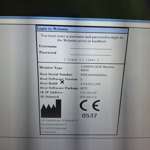 GE Healthcare GE Healthcare Carescape B450 Critical Care Patient Monitor Patient Monitors reLink Medical