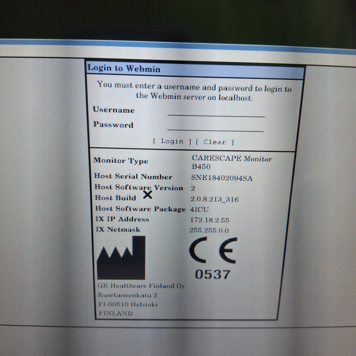 GE Healthcare GE Healthcare Carescape B450 Critical Care Patient Monitor Patient Monitors reLink Medical