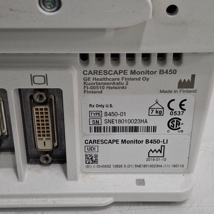 GE Healthcare GE Healthcare Carescape B450 Critical Care Patient Monitor Patient Monitors reLink Medical