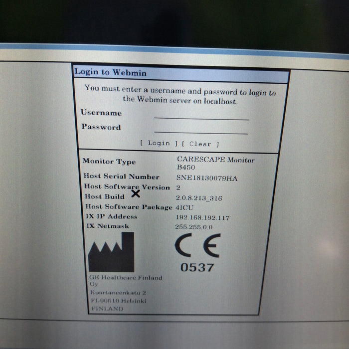 GE Healthcare GE Healthcare Carescape B450 Critical Care Patient Monitor Patient Monitors reLink Medical