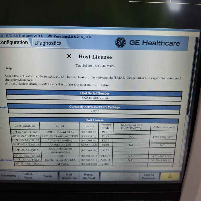 GE Healthcare GE Healthcare Carescape B450 Critical Care Patient Monitor Patient Monitors reLink Medical