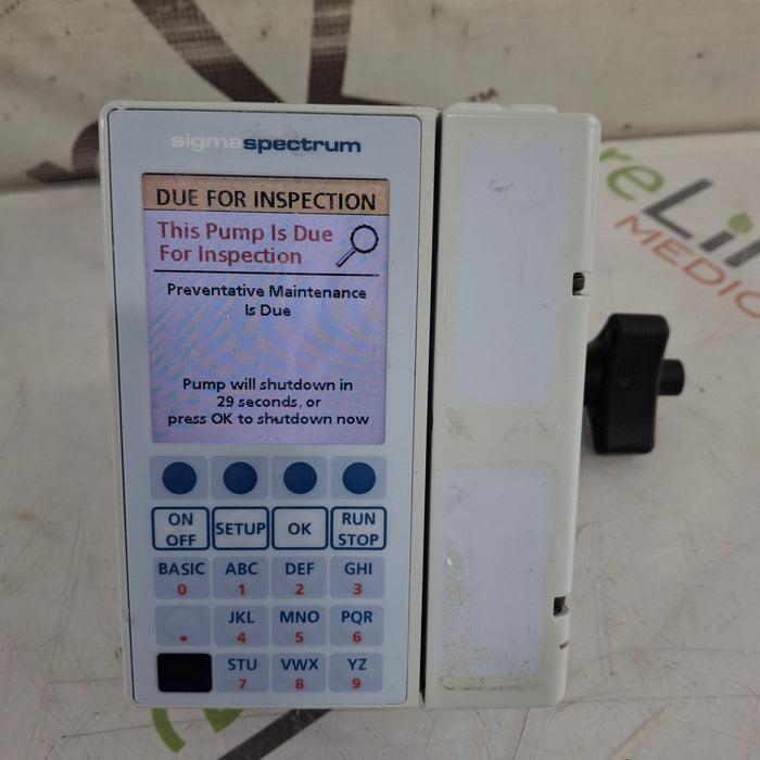 Baxter Baxter Sigma Spectrum 8.01.00 w/o Battery Infusion Pump Infusion Pump reLink Medical