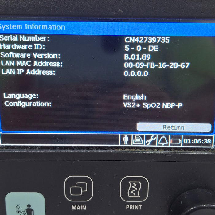 Philips SureSigns VS2+ Vital Signs Monitor