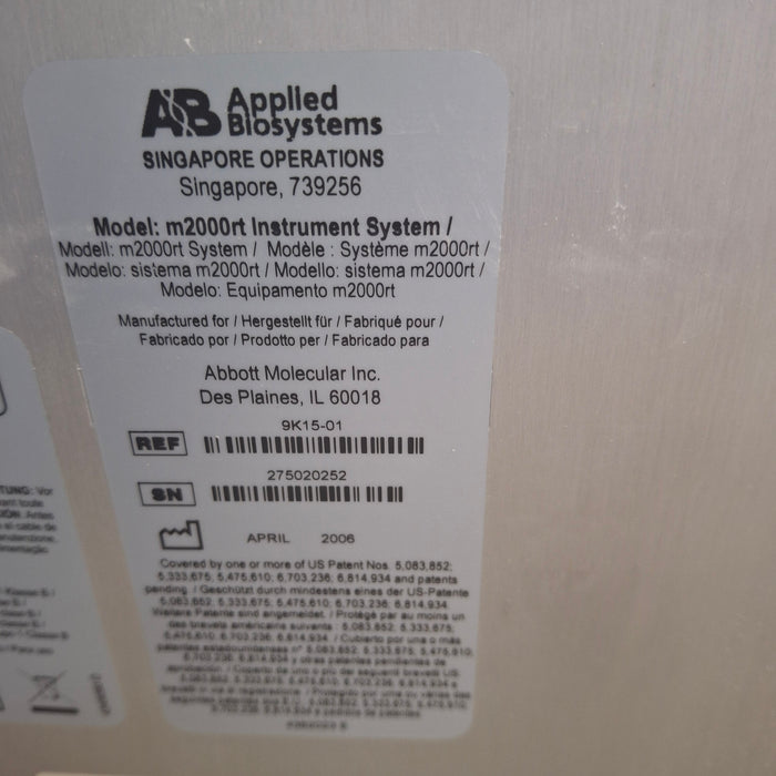 Applied Biosystems Applied Biosystems m2000rt Real Time PCR Instrument System Research Lab reLink Medical