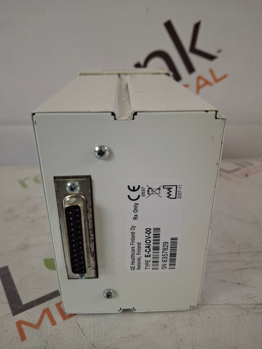 GE Healthcare GE Healthcare E-CAiOV Gas Module Patient Monitors reLink Medical