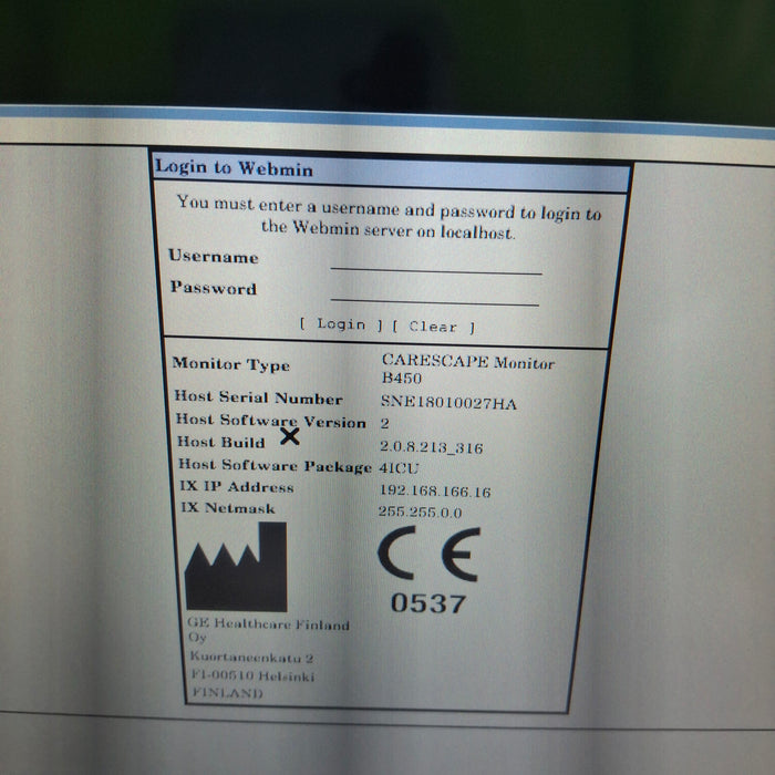 GE Healthcare GE Healthcare Carescape B450 Critical Care Patient Monitor Patient Monitors reLink Medical