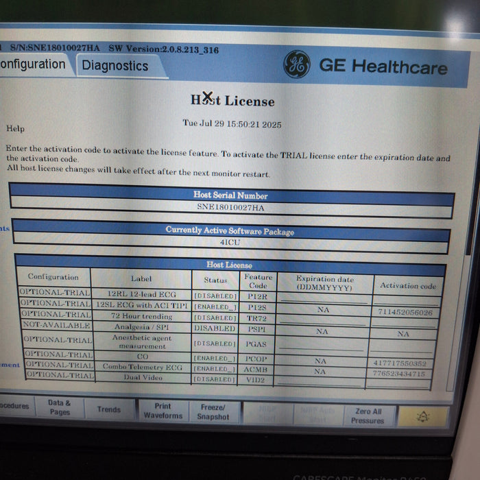 GE Healthcare GE Healthcare Carescape B450 Critical Care Patient Monitor Patient Monitors reLink Medical