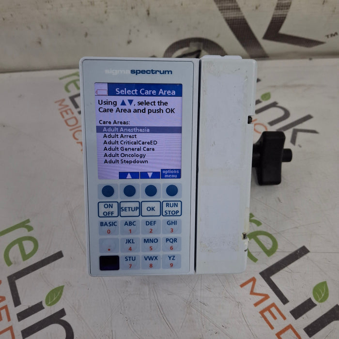 Baxter Baxter Sigma Spectrum 8.01.00 w/o Battery Infusion Pump Infusion Pump reLink Medical