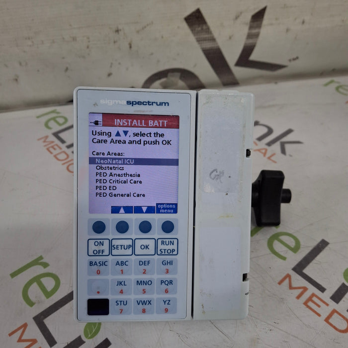 Baxter Baxter Sigma Spectrum 8.01.00 w/o Battery Infusion Pump Infusion Pump reLink Medical