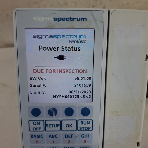 Baxter Baxter Sigma Spectrum 8.01.00 w/o Battery Infusion Pump Infusion Pumps reLink Medical