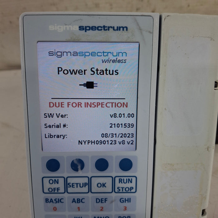 Baxter Baxter Sigma Spectrum 8.01.00 w/o Battery Infusion Pump Infusion Pumps reLink Medical