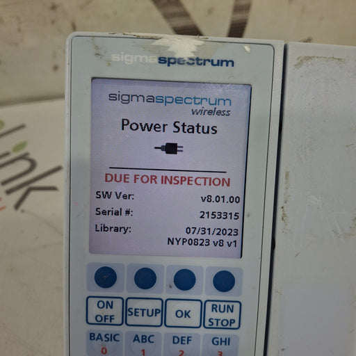 Baxter Baxter Sigma Spectrum 8.01.00 w/o Battery Infusion Pump Infusion Pump reLink Medical