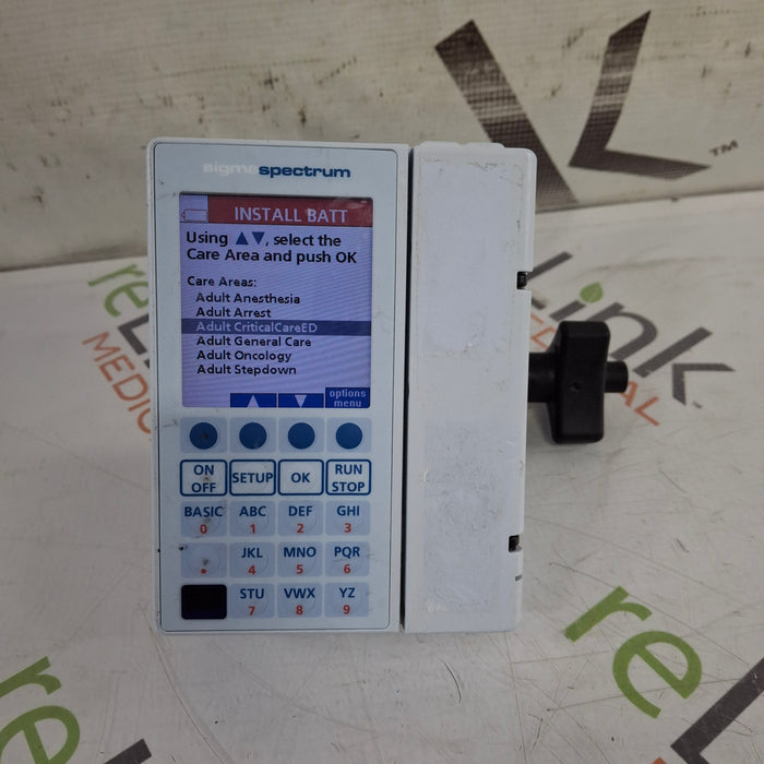 Baxter Baxter Sigma Spectrum 8.01.00 w/o Battery Infusion Pump Infusion Pump reLink Medical