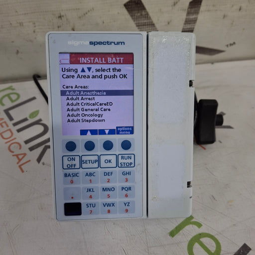 Baxter Baxter Sigma Spectrum 8.01.00 w/o Battery Infusion Pump Infusion Pump reLink Medical
