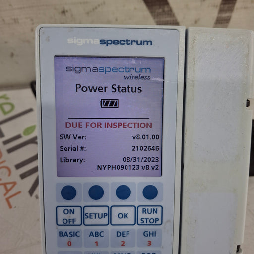 Baxter Baxter Sigma Spectrum 8.01.00 w/o Battery Infusion Pump Infusion Pump reLink Medical