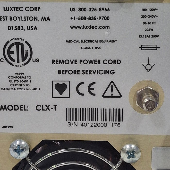 Luxtec Luxtec CLX-T Light Source Surgical Equipment reLink Medical