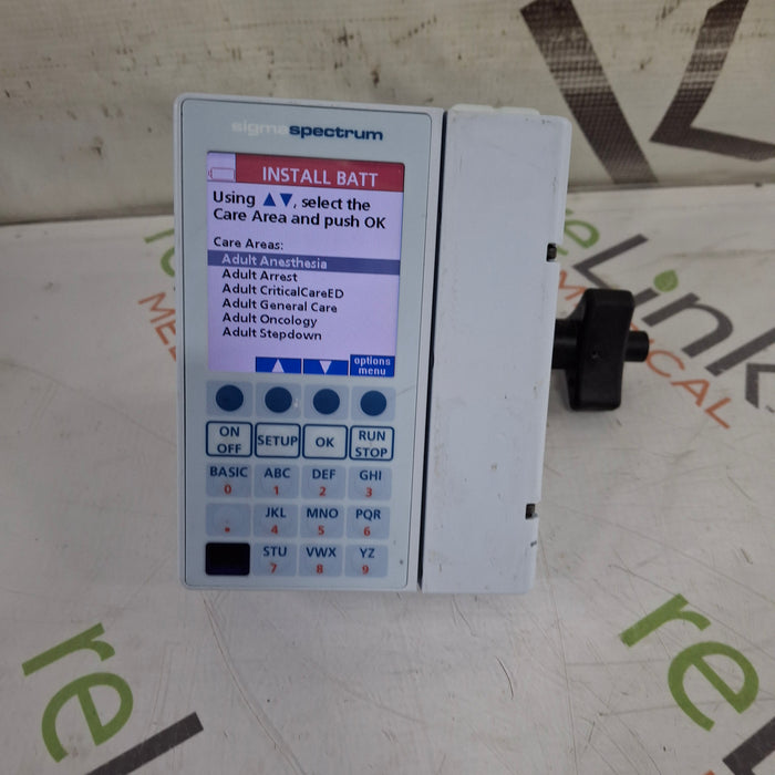 Baxter Baxter Sigma Spectrum 8.01.00 w/o Battery Infusion Pump Infusion Pump reLink Medical