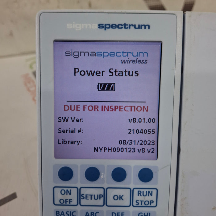 Baxter Baxter Sigma Spectrum 8.01.00 w/o Battery Infusion Pump Infusion Pump reLink Medical