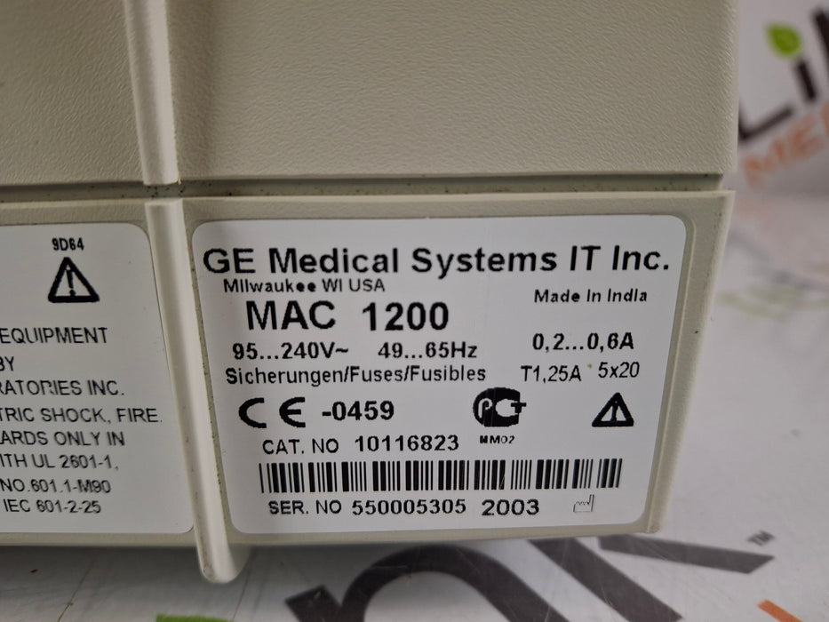 GE Healthcare GE Healthcare MAC 1200 ECG Cardiology reLink Medical