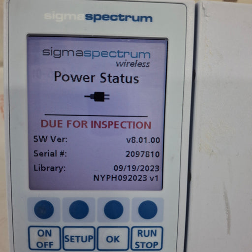 Baxter Baxter Sigma Spectrum 8.01.00 w/o Battery Infusion Pump Infusion Pump reLink Medical