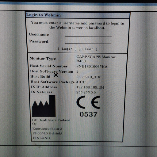 GE Healthcare GE Healthcare Carescape B450 Critical Care Patient Monitor Patient Monitors reLink Medical