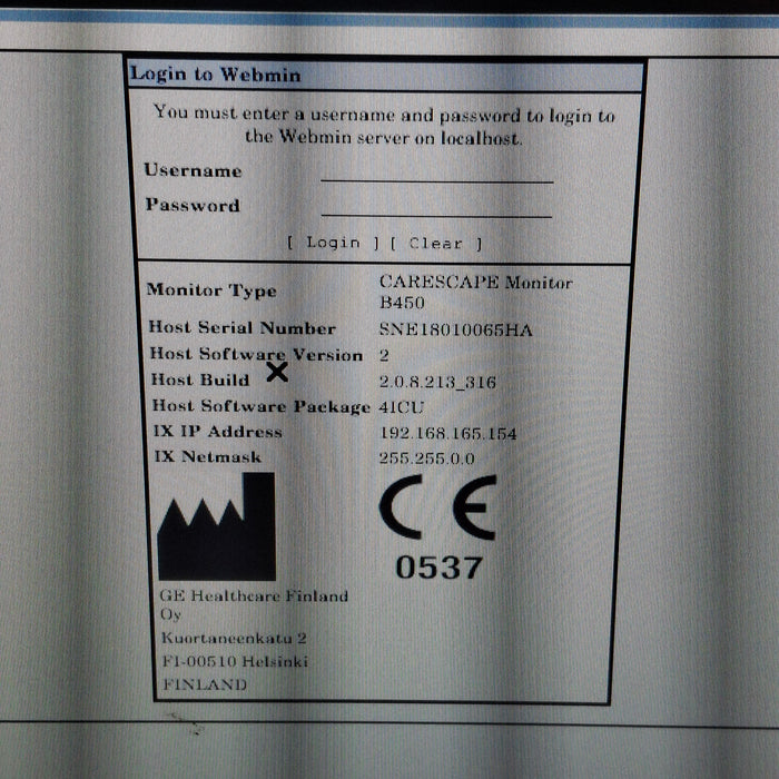 GE Healthcare GE Healthcare Carescape B450 Critical Care Patient Monitor Patient Monitors reLink Medical