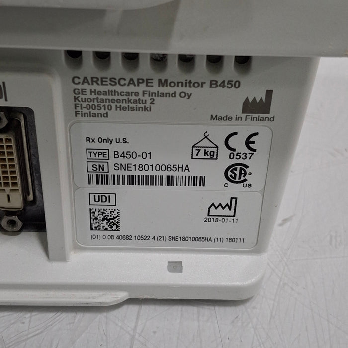 GE Healthcare GE Healthcare Carescape B450 Critical Care Patient Monitor Patient Monitors reLink Medical
