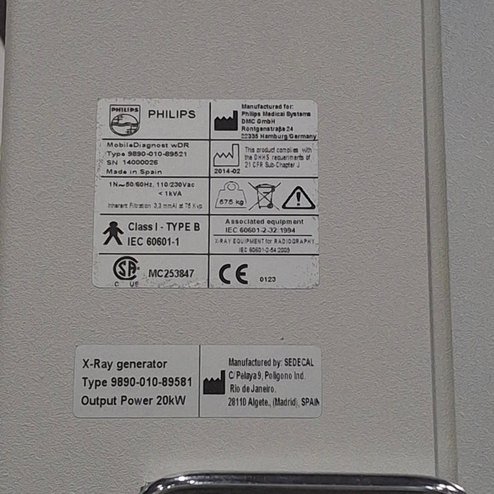 Philips Philips Digital Mobile Diagnost Portable X-Ray Portable X-Ray Machines reLink Medical