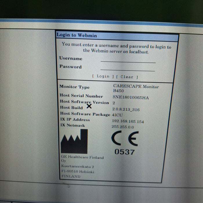 GE Healthcare GE Healthcare Carescape B450 Critical Care Patient Monitor Patient Monitors reLink Medical