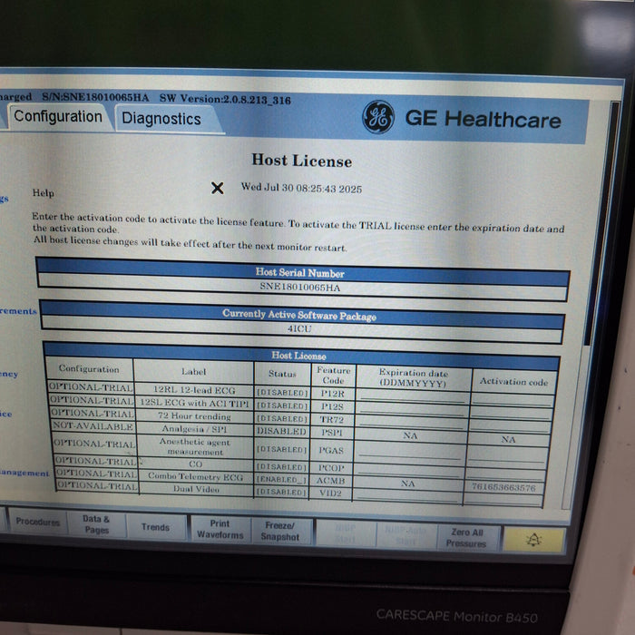 GE Healthcare GE Healthcare Carescape B450 Critical Care Patient Monitor Patient Monitors reLink Medical