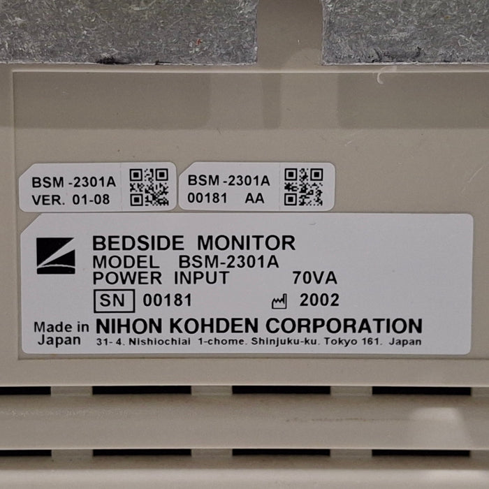 Nihon Kohden Nihon Kohden BSM-2301A Bedside Monitor Patient Monitors reLink Medical