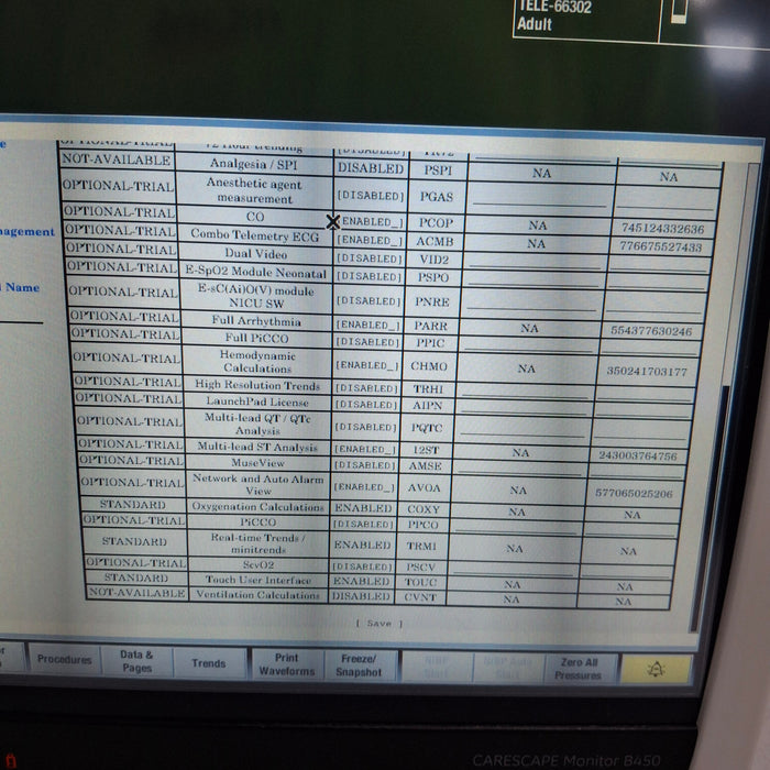GE Healthcare Carescape B450 Critical Care Patient Monitor