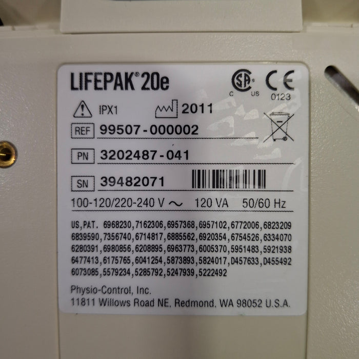 Physio-Control Physio-Control LifePak 20e Defibrillator Defibrillators reLink Medical