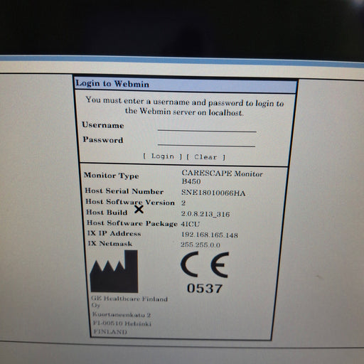 GE Healthcare GE Healthcare Carescape B450 Critical Care Patient Monitor Patient Monitors reLink Medical