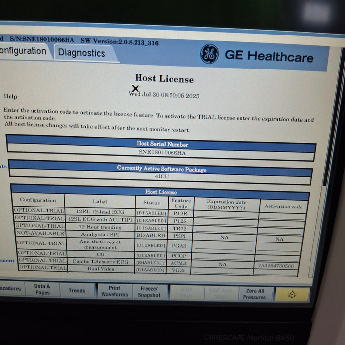 GE Healthcare GE Healthcare Carescape B450 Critical Care Patient Monitor Patient Monitors reLink Medical