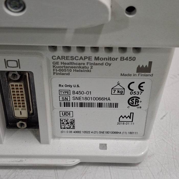 GE Healthcare GE Healthcare Carescape B450 Critical Care Patient Monitor Patient Monitors reLink Medical