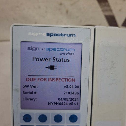 Baxter Baxter Sigma Spectrum 8.01.00 w/o Battery Infusion Pump Infusion Pumps reLink Medical