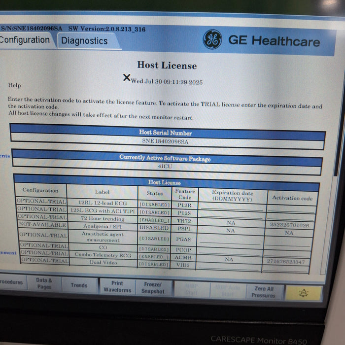 GE Healthcare GE Healthcare Carescape B450 Critical Care Patient Monitor Patient Monitors reLink Medical