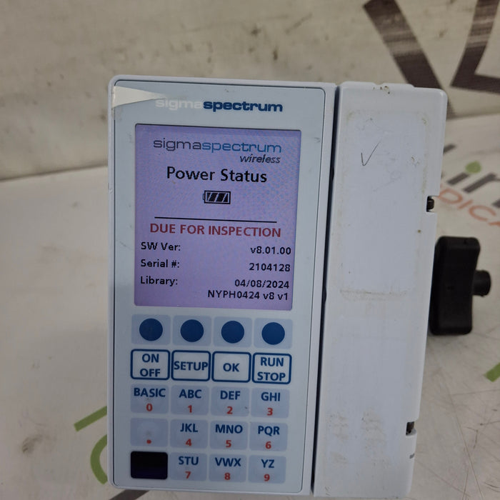 Baxter Baxter Sigma Spectrum 8.01.00 w/o Battery Infusion Pump Infusion Pump reLink Medical