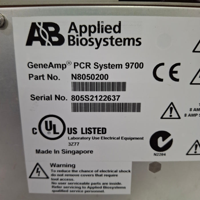 Applied Biosystems Applied Biosystems GeneAmp 9700 PCR System Research Lab reLink Medical
