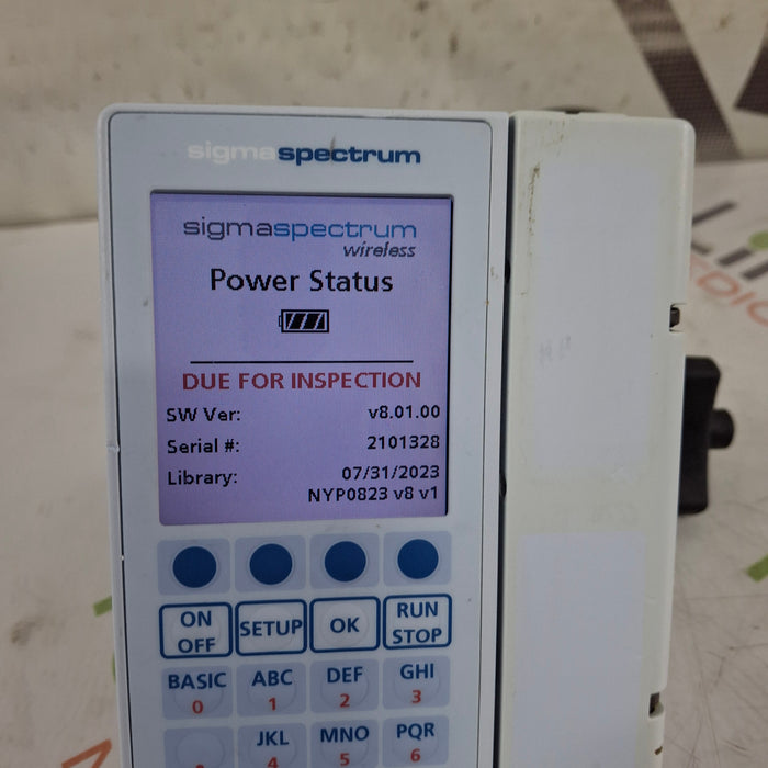 Baxter Baxter Sigma Spectrum 8.01.00 w/o Battery Infusion Pump Infusion Pump reLink Medical