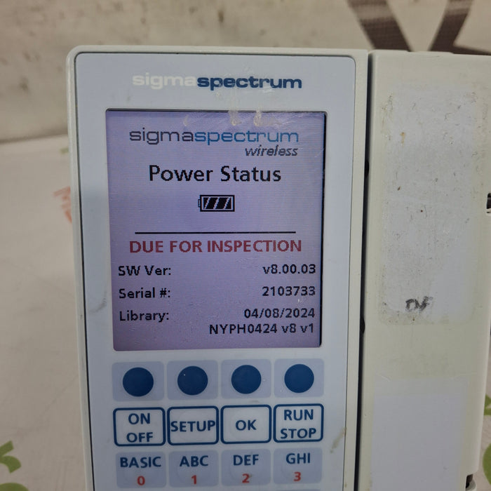 Baxter Baxter Sigma Spectrum 8.00.03 w/o Battery Infusion Pump Infusion Pump reLink Online