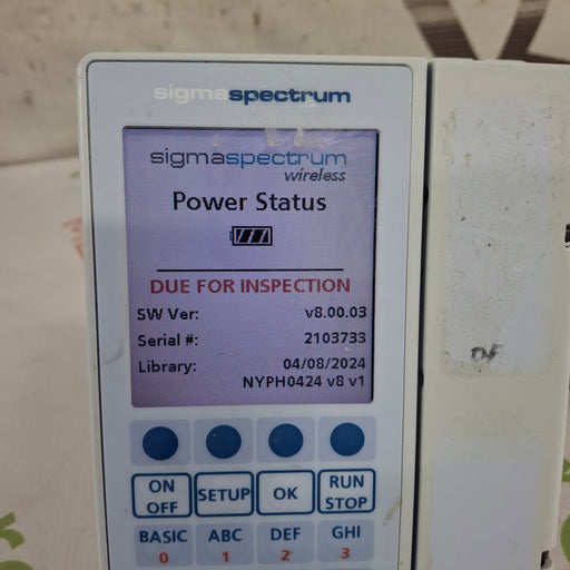 Baxter Baxter Sigma Spectrum 8.00.03 w/o Battery Infusion Pump Infusion Pump reLink Medical