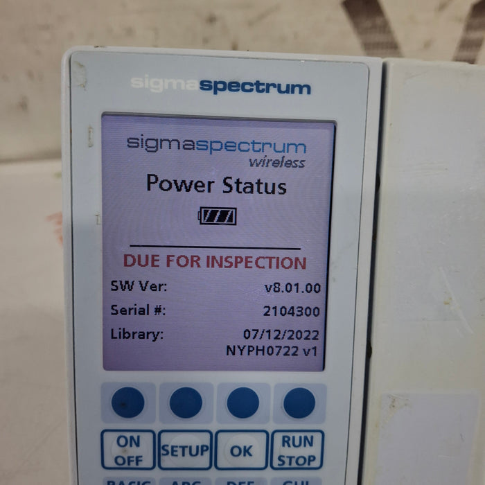 Baxter Baxter Sigma Spectrum 8.01.00 w/o Battery Infusion Pump Infusion Pump reLink Medical