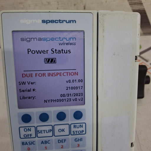 Baxter Baxter Sigma Spectrum 8.01.00 w/o Battery Infusion Pump Infusion Pump reLink Medical