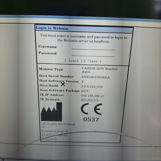 GE Healthcare GE Healthcare Carescape B450 Critical Care Patient Monitor Patient Monitors reLink Medical