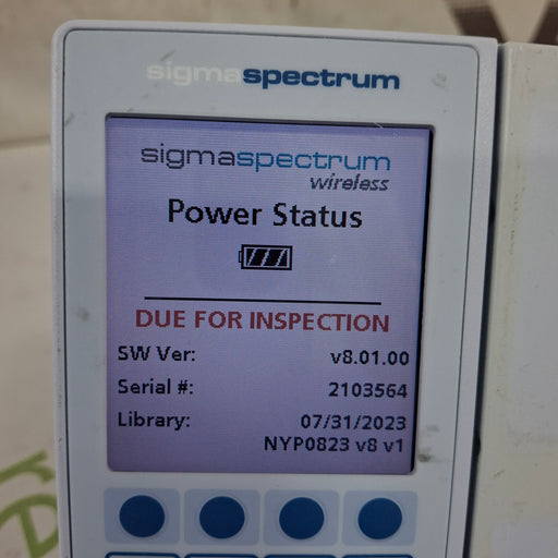 Baxter Baxter Sigma Spectrum 8.01.00 w/o Battery Infusion Pump Infusion Pumps reLink Medical