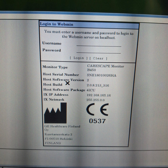 GE Healthcare GE Healthcare Carescape B450 Critical Care Patient Monitor Patient Monitors reLink Medical
