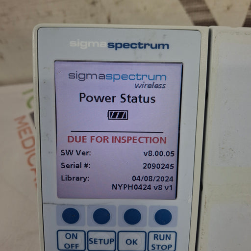 Baxter Baxter Sigma Spectrum 8.00.05 w/o Battery Infusion Pump Infusion Pump reLink Medical