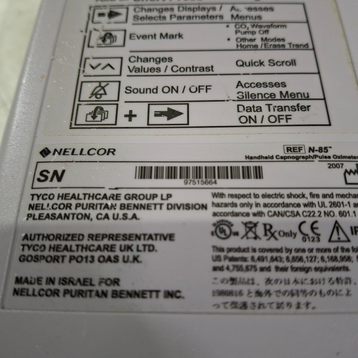 Nellcor Nellcor N-85 Pulse Oximeter Patient Monitors reLink Medical